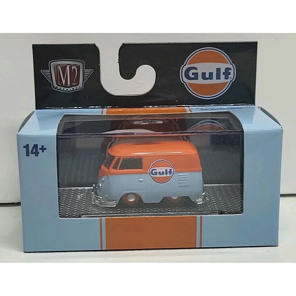 New 2025 M2 Machines Gulf Racing 1960 VW Delivery Van ( VW Kool Kombi ) Toy Car